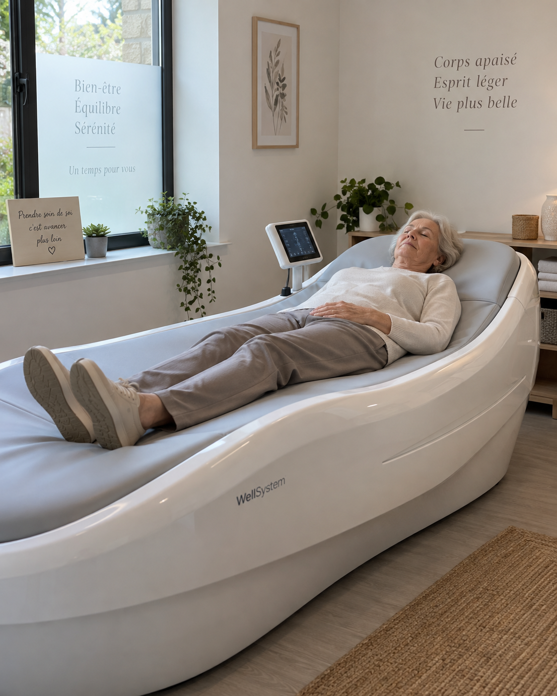 Séance d'hydromassage à sec au cabinet de Beauzelle, près de Toulouse